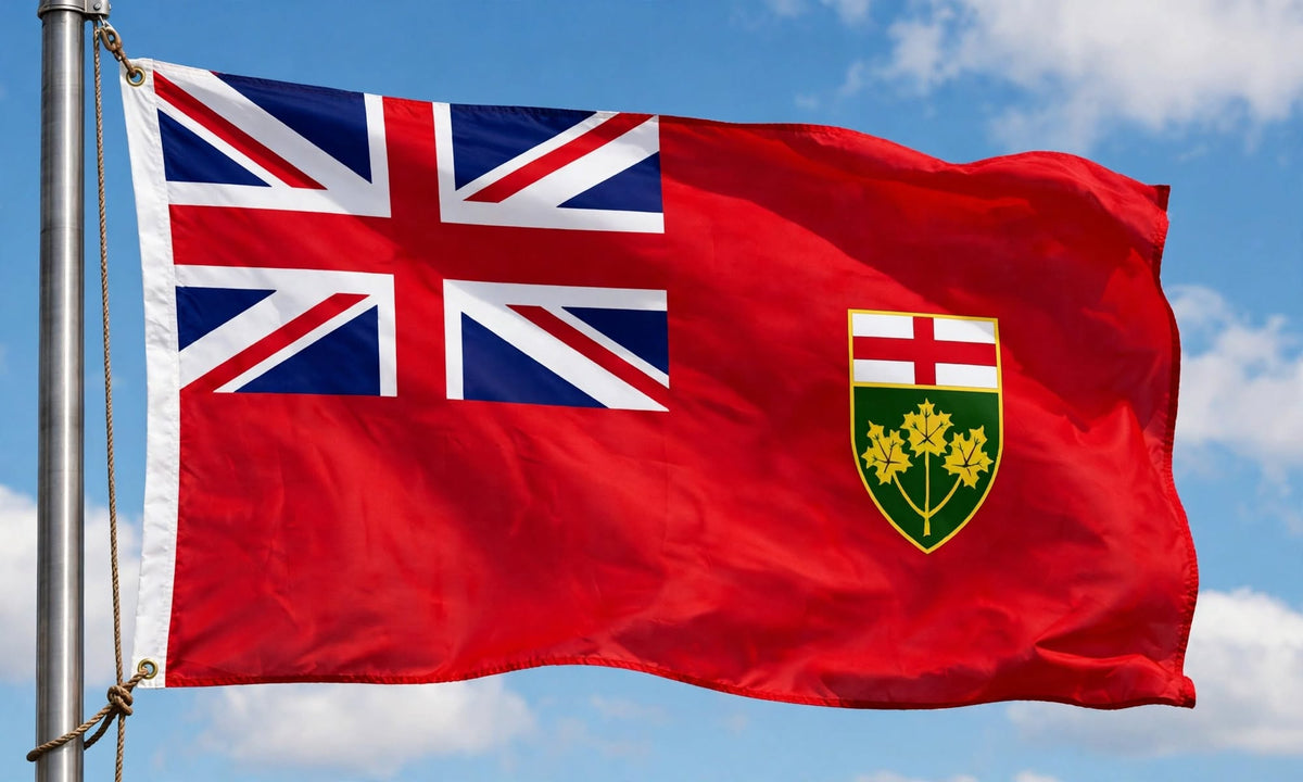 ONTARIO FLAG 150cm x 90cm (5x3 feet)