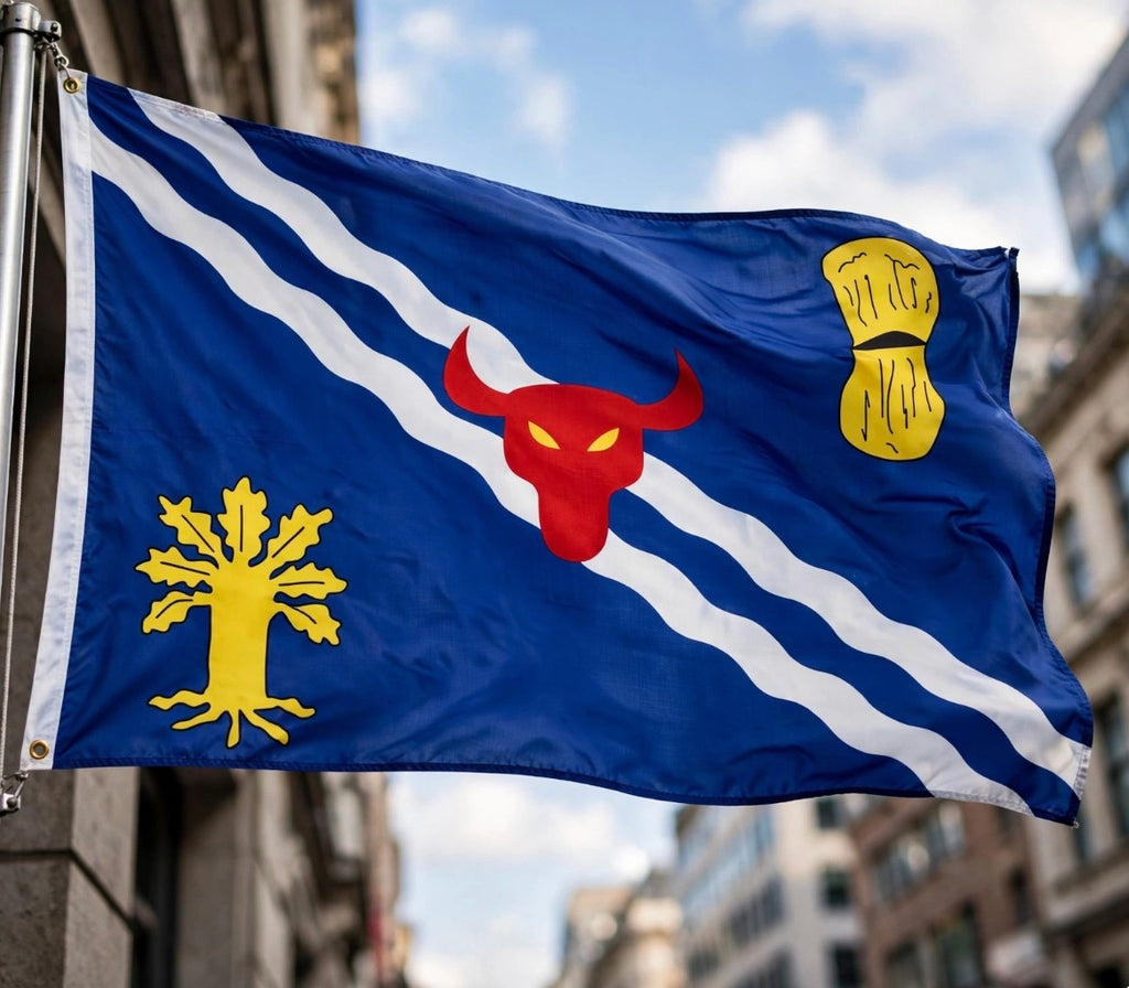 OXFORDSHIRE COUNTY FLAG 5X3 OXFORD UNIVERSITY FLAGS UK
