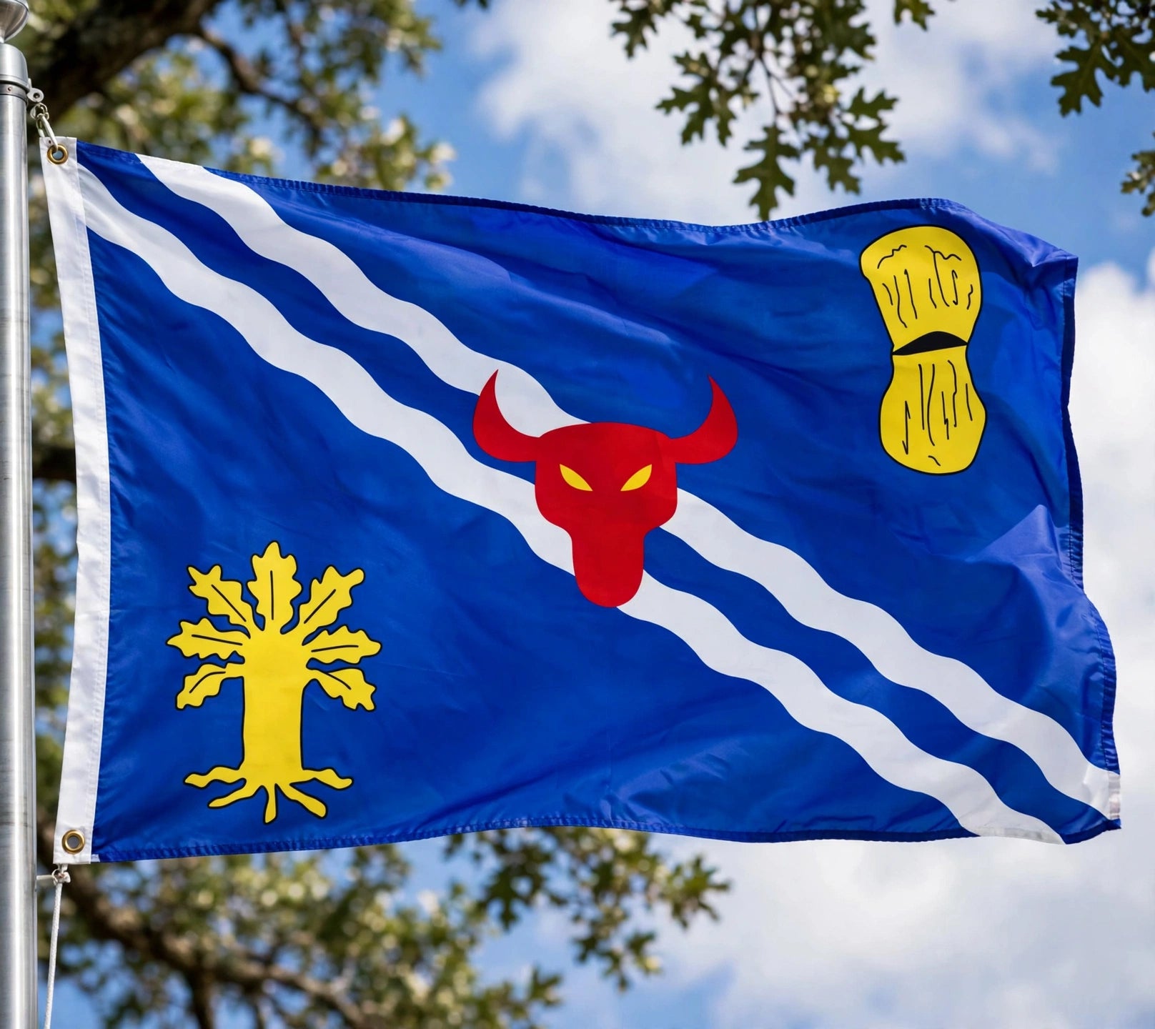OXFORDSHIRE COUNTY FLAG 5X3 OXFORD UNIVERSITY FLAGS UK
