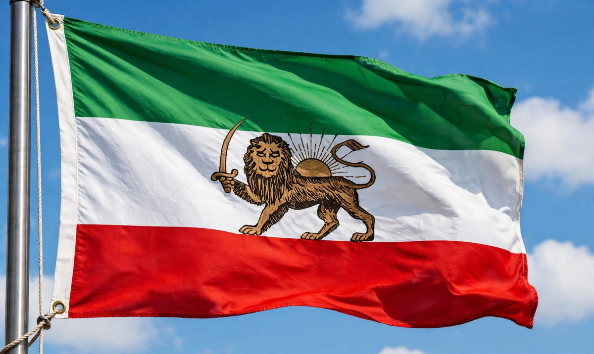 IRAN PERSIA FLAG 90cm x 60cm (3x2 feet)