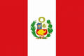 PERU WITH CREST FLAG 3X2 feet 90cm x 60cm FLAGS PERUVIAN