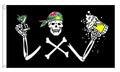 PIRATE WITH BEER 5x3 feet FLAG 150cm x 90cm PIRATES PARTY