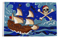 PIRATE SHIP Flag 150cm x 90cm (5ft x 3ft)