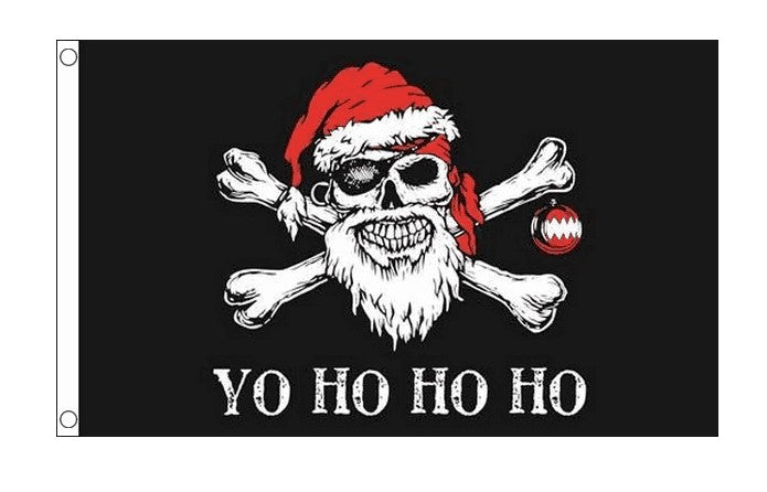 CHRISTMAS PIRATE 5X3 FEET FLAG