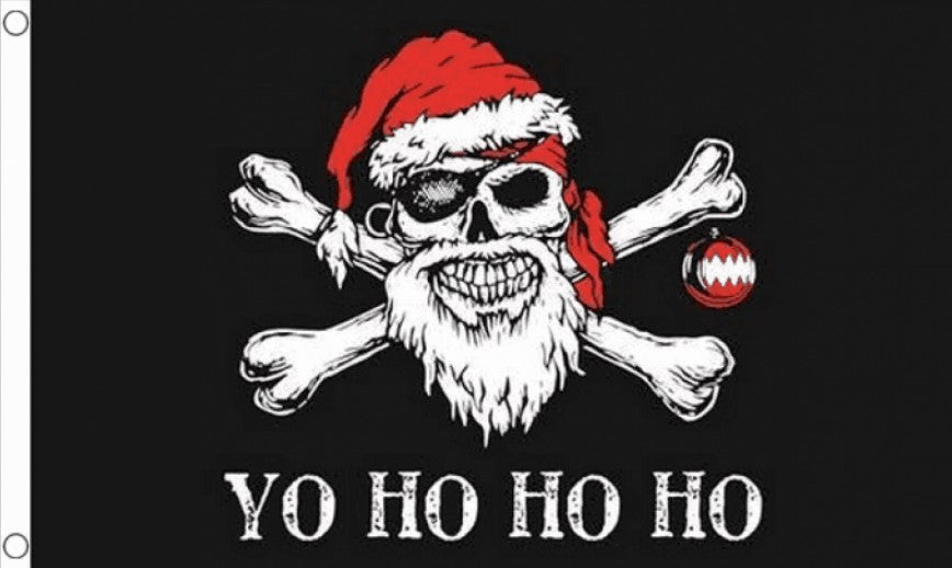 PIRATE CHRISTMAS XMAS  Yo ho ho ho FLAG 3x2 feet 90cm x 60cm FLAGS