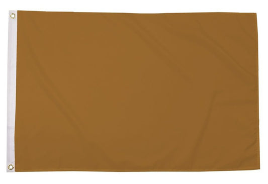 PLAIN GOLD KHAKI FLAG 150cm x 90cm (5x3 feet)