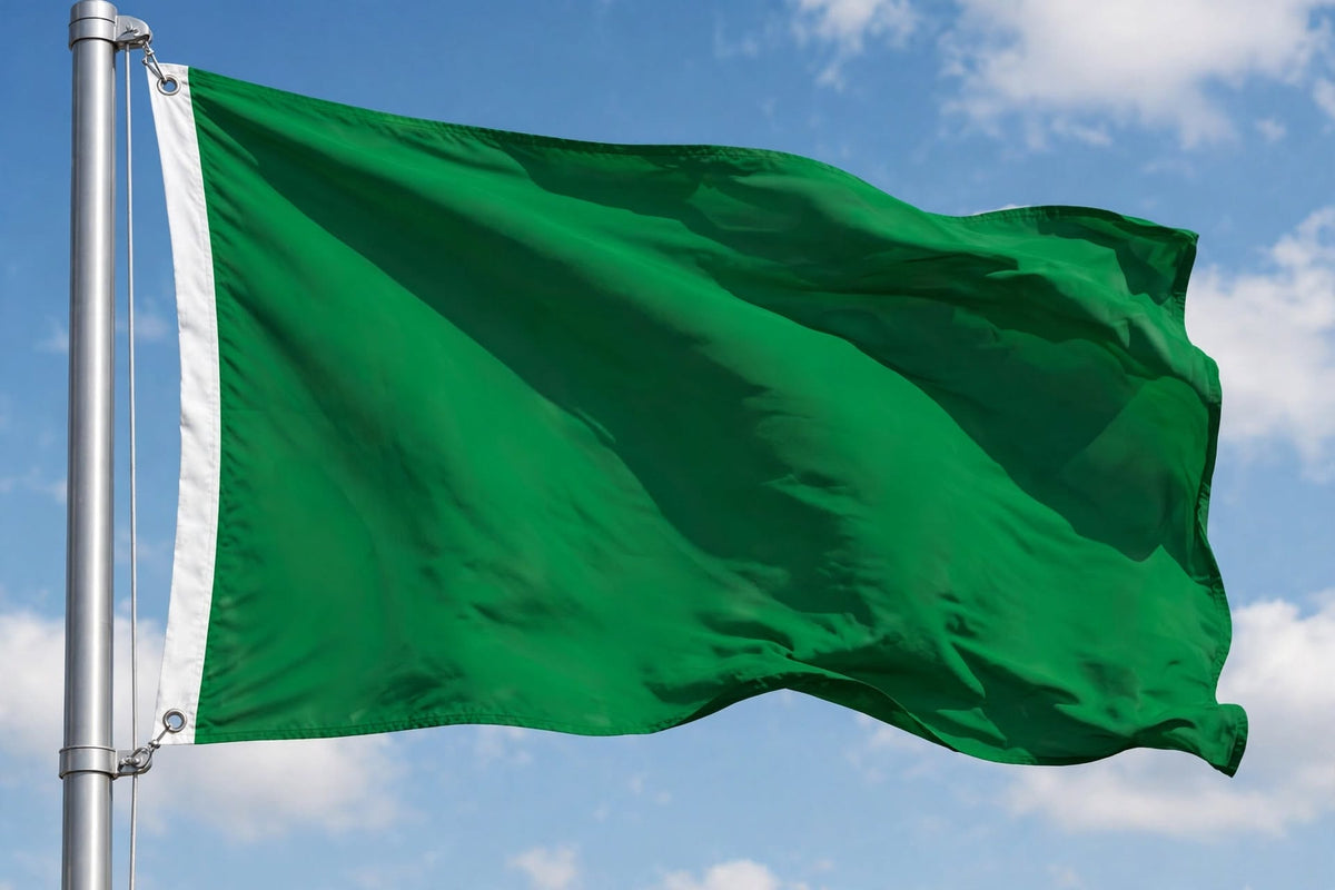PLAIN GREEN FLAG 150cm x 90cm (5x3 feet)