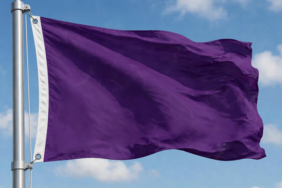 PLAIN PURPLE 8x5 feet GIANT FLAG 150cm x 240cm flags