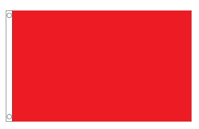 PLAIN RED FLAG 150cm x 90cm (5x3 feet)