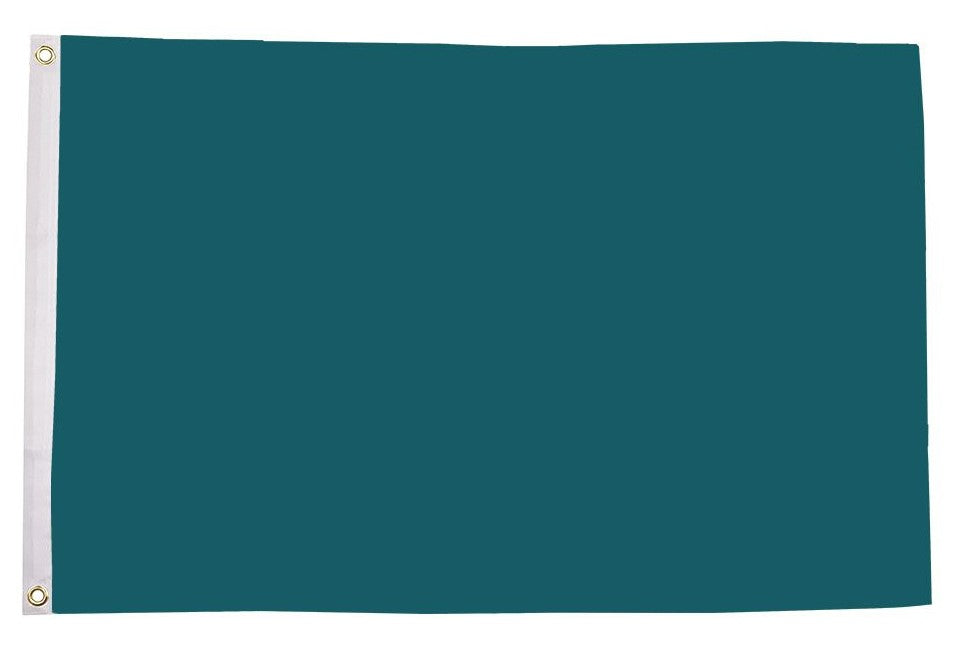 PLAIN TEAL FLAG 150cm x 90cm (5x3 feet)