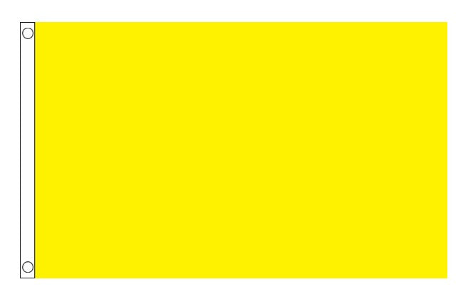 PLAIN YELLOW FLAG 150cm x 90cm (5x3 feet)