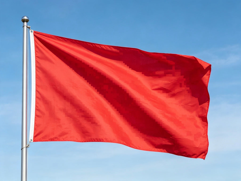 PLAIN RED FLAG 150cm x 90cm (5x3 feet)