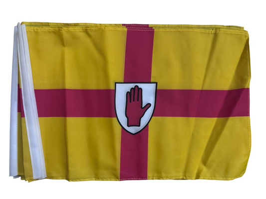 PACK OF 4 ULSTER FLAG 18"X12" NORTHERN IRELAND TYRONE ANTRIM BOAT FLAGS