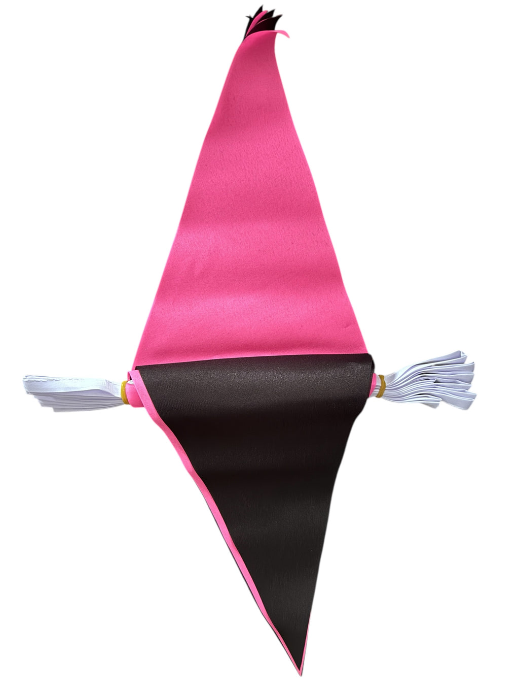 PINK AND BLACK TRIANGULAR BUNTING 5 metres 12 flags Polyester flag