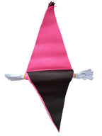 PINK AND BLACK TRIANGULAR BUNTING 5 metres 12 flags Polyester flag