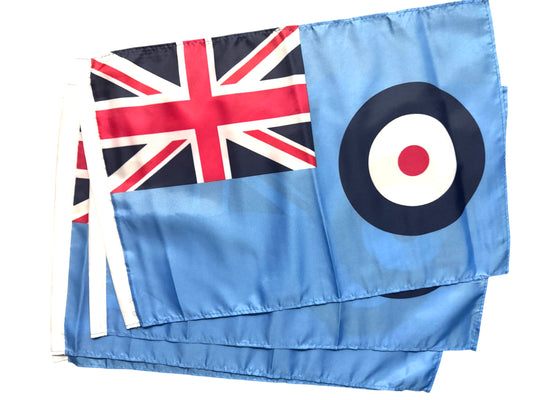 RAF ENSIGN FLAGS pack of four 45cm x 30cm (18 x 12 inches)