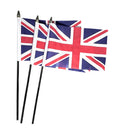 UNION JACK - PACK OF 3 SMALL HAND FLAGS
