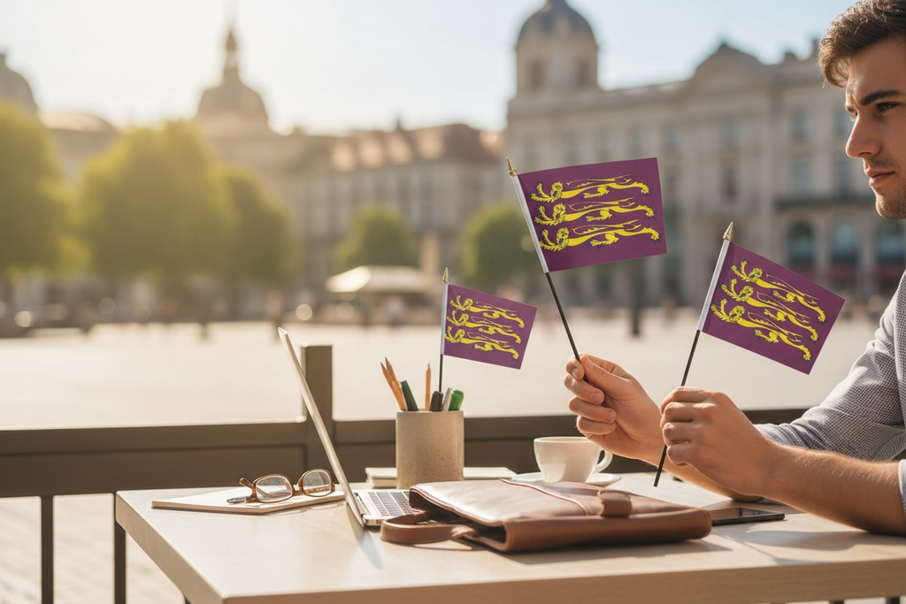 RICHARD THE LIONHEART - PACK OF 3 SMALL HAND FLAGS