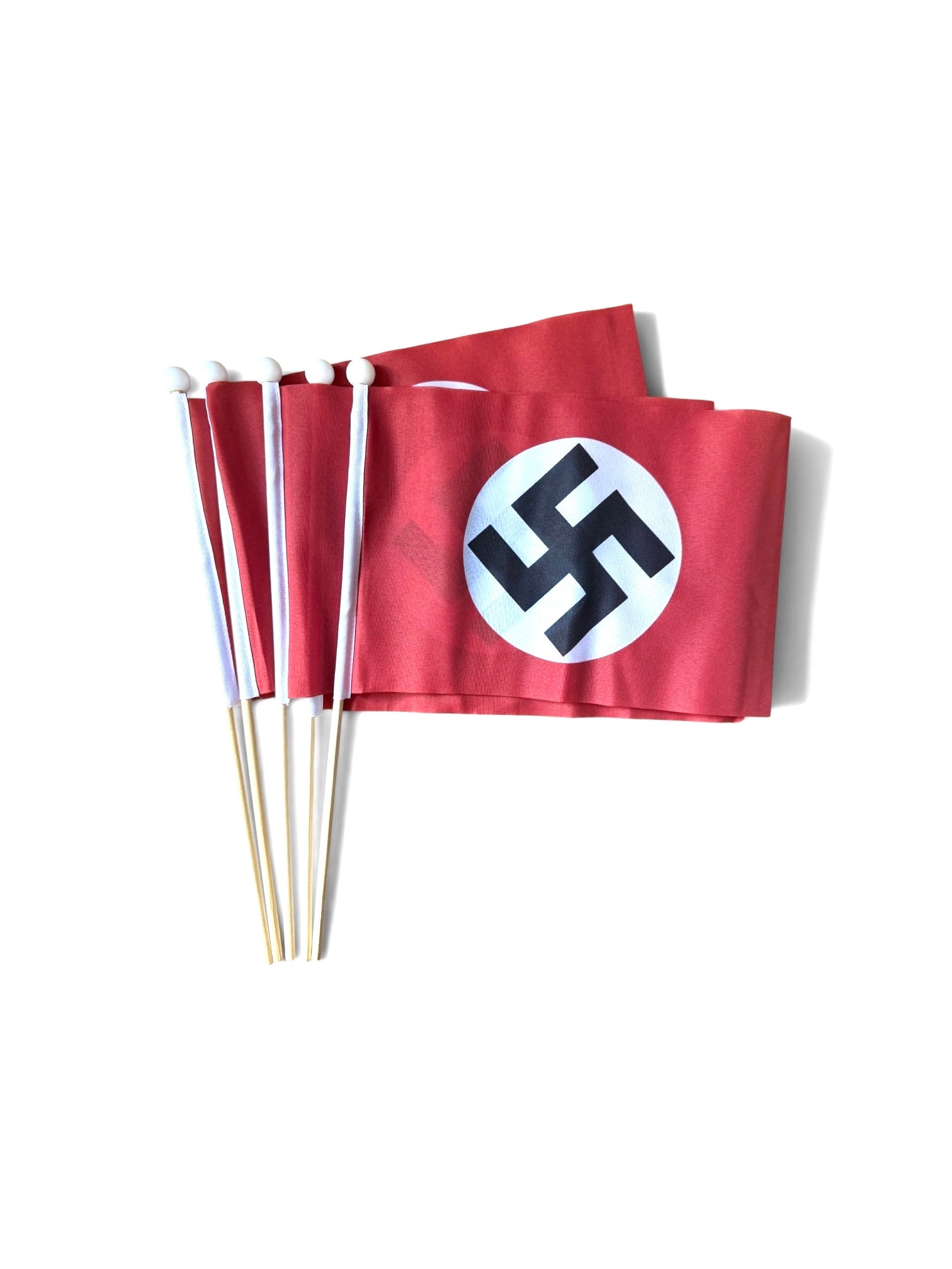 GERMAN WWII REGULAR - PACK OF 5 HAND FLAGS (22cm x 15cm)