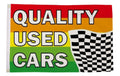 QUALITY USED CARS 5x3 feet FLAG 150cm x 90cm MOTOR SALES