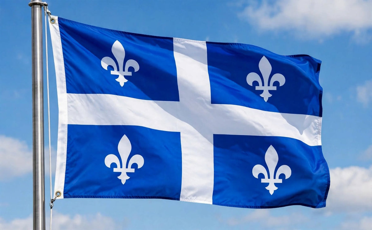 QUEBEC FLAG 150cm x 90cm (5x3 feet)
