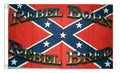 REBEL BORN AND BRED FLAG 150cm x 90cm (5x3 feet)