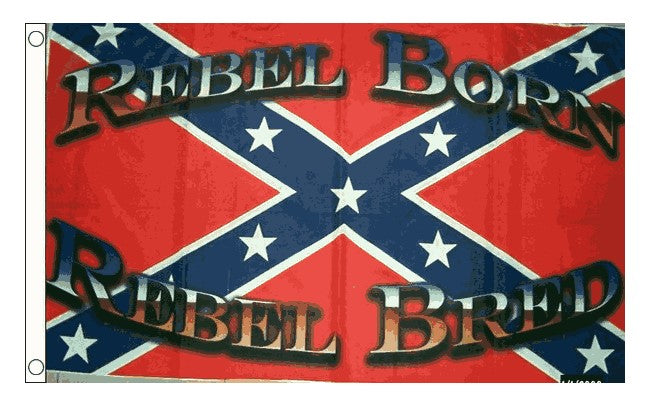 REBEL BORN AND BRED FLAG 150cm x 90cm (5x3 feet)