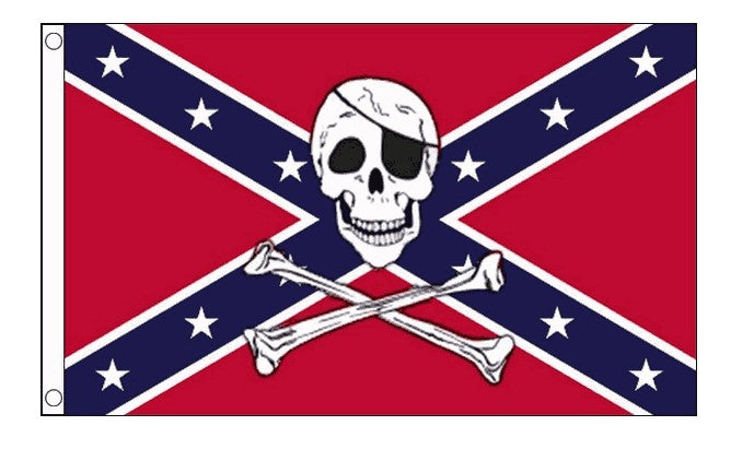 REBEL PIRATE FLAG 150cm x 90cm (5x3 feet)