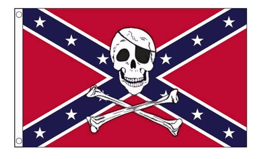 REBEL PIRATE FLAG 150cm x 90cm (5x3 feet)