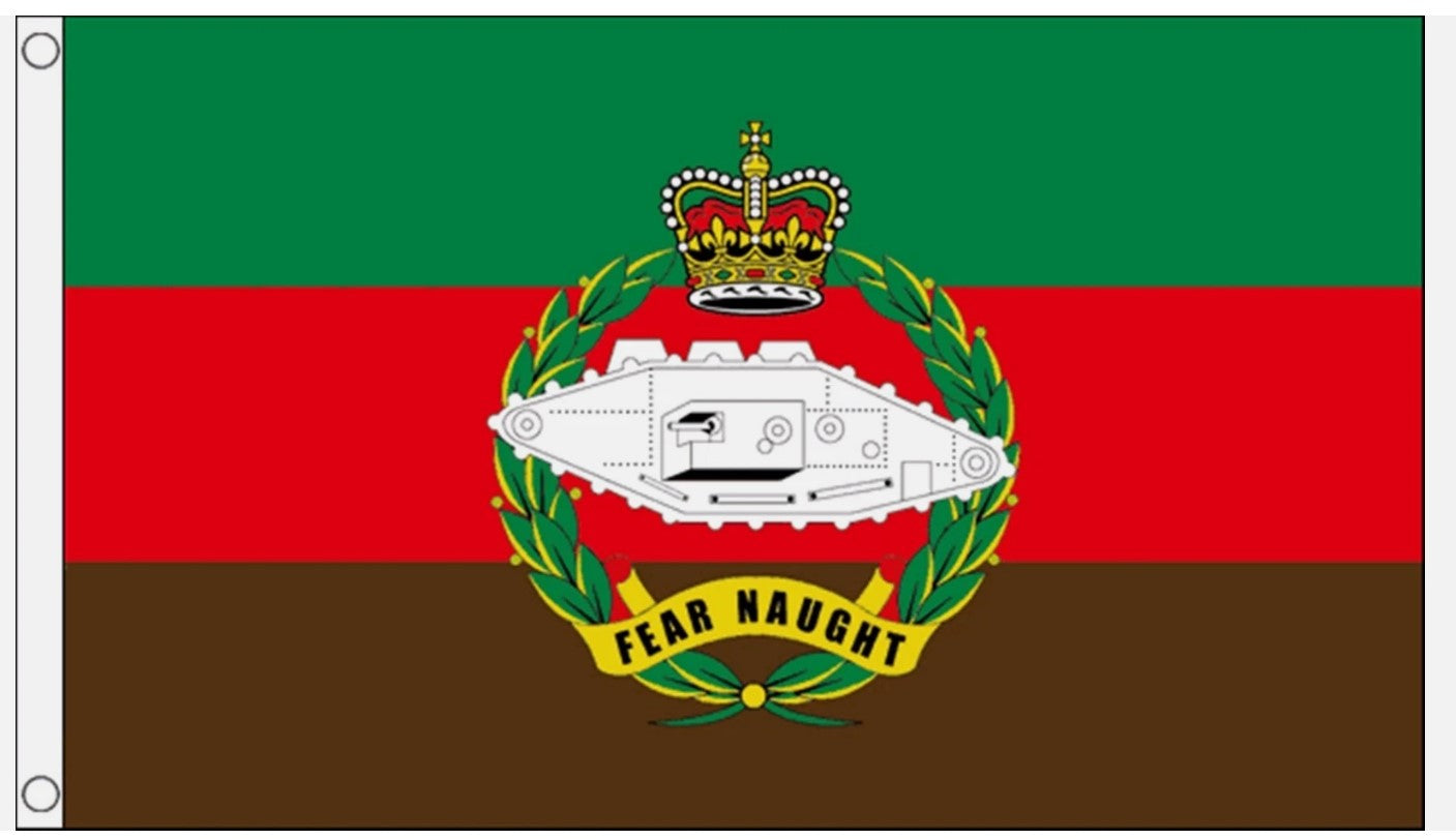 ROYAL TANK REGIMENT BRITISH ARMY 5x3 feet FLAG 150cm x 90cm