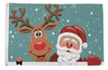 SANTA AND RUDOLPH CHRISTMAS 5x3 feet FLAG 150cm x 90cm