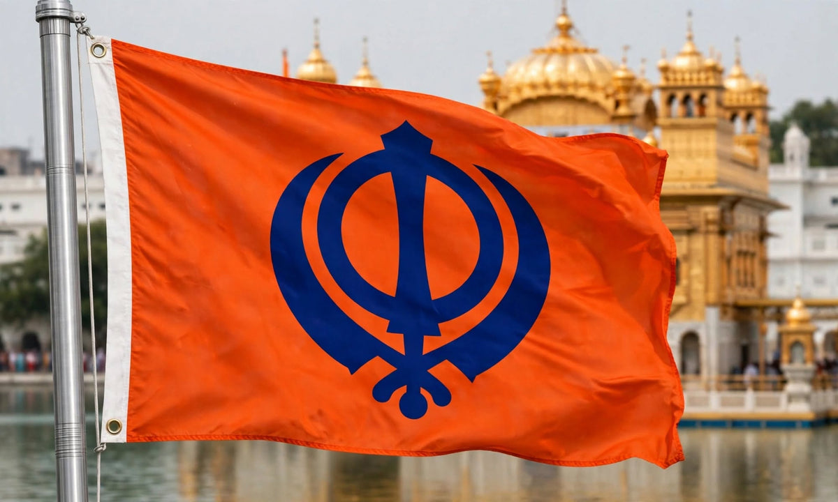 SIKH 5x3 feet FLAG 150cm x 90cm