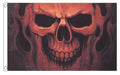 SKULL GHOST FLAG 5X3 FEET Pirate punk metal goth FLAGS