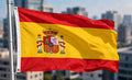 Spain Crest Courtesy DuraFlag Rope and Toggled (20in x 12in)
