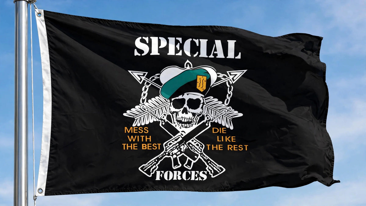 SPECIAL FORCES MILITARY FLAG 5X3 U.S.A. AMERICAN