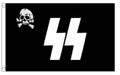 GERMAN WWII FLAG SS SKULL 5x3 FEET (150cm x 90cm)
