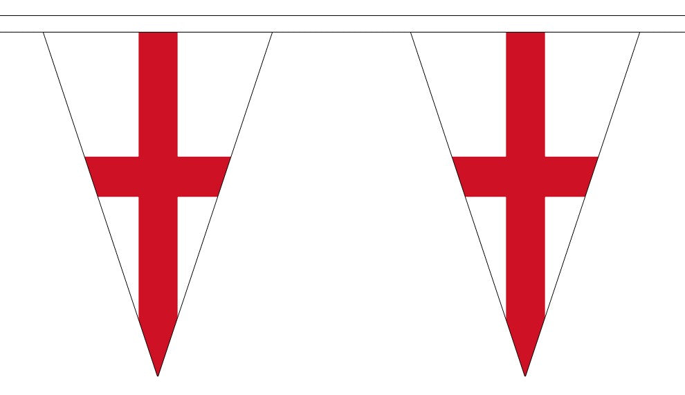 ST GEORGE (England) Triangle Bunting (12m Length)