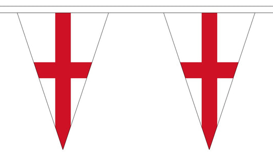 ST GEORGE (England) Triangle Bunting (12m Length)