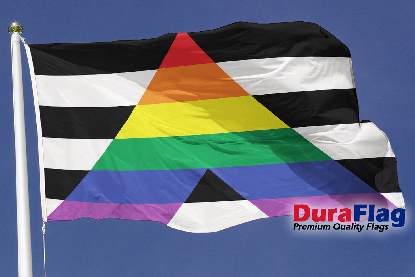 STRAIGHT ALLY DuraFlag with Clips (5ft x 3ft)