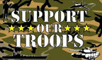 SUPPORT OUR TROOPS Camouflage 5x3 feet FLAG 150cm x 90cm
