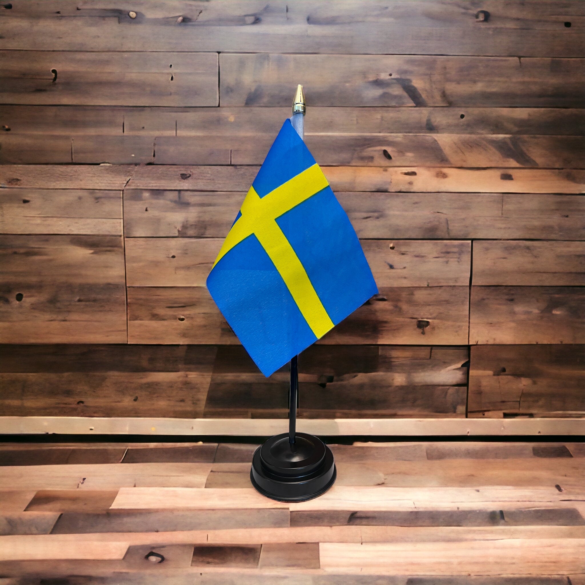 SWEDEN TABLE FLAG desktop Swedish Stockholm Gothenburg Malmo FLAGS SVERIGE