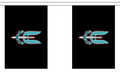 SPECIAL AIR SERVICE SAS 9 METRE BUNTING 30 FLAGS flag 22cm x 15cm