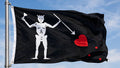 BLACKBEARD PIRATE (Edward Teach) Flag 150cm x 90cm (5ft x 3ft)