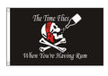 TIME FLIES WHEN YOURE HAVING RUM 5 x 3 FLAG Polyester 150cm x 90cm flags PIRATE