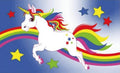 UNICORN WITH STARS AND RAINBOW GAY PRIDE 5x3 feet FLAG 150cm x 90cm