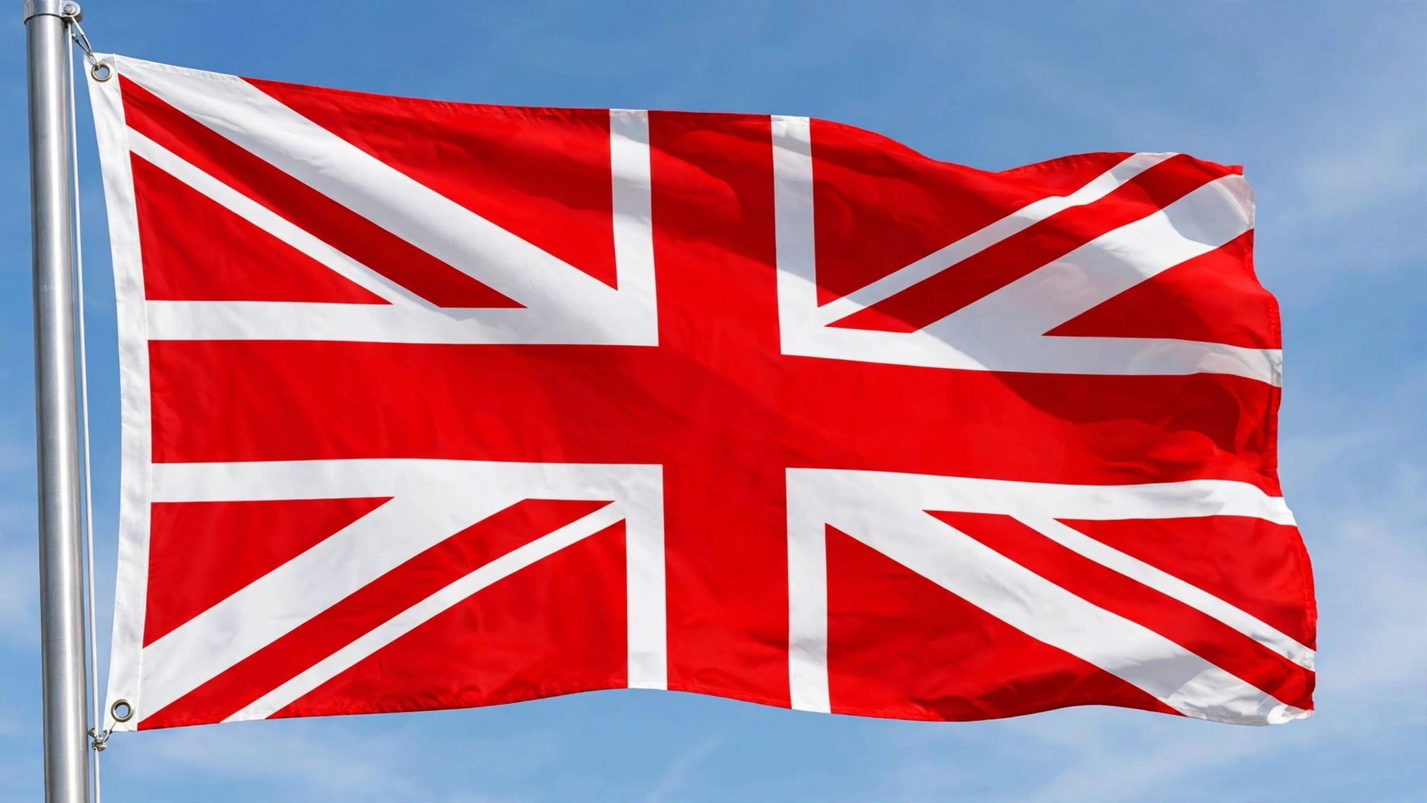 UNION JACK RED FLAG 5X3 UK BRITAIN SPORT FOOTBALL TEAM