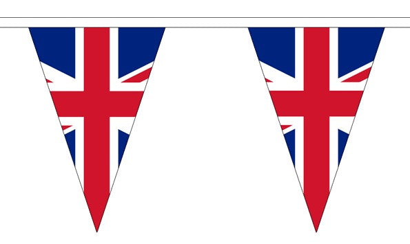 UNION JACK BUNTING TRIANGULAR 12 Metres