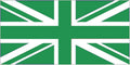 UNION JACK GREEN FLAG 3X2 feet 90cm x 60cm FLAGS GREAT BRITAIN