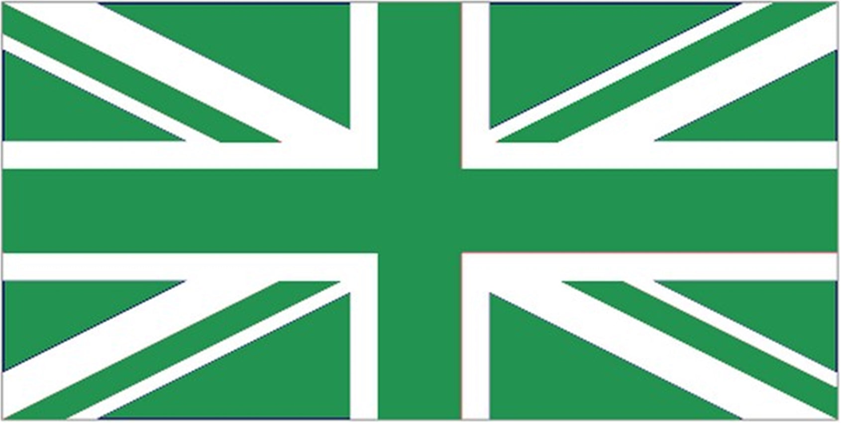 UNION JACK GREEN FLAG 3X2 feet 90cm x 60cm FLAGS GREAT BRITAIN