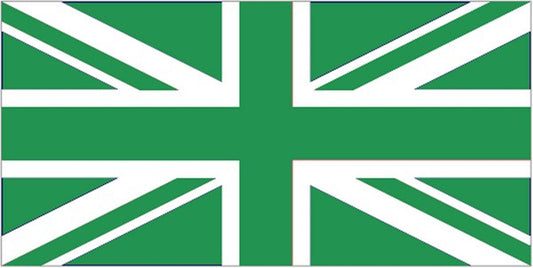 UNION JACK GREEN FLAG 3X2 feet 90cm x 60cm FLAGS GREAT BRITAIN